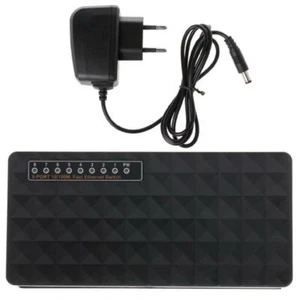 8-Port 10/100Mbps Ethernet Network Switch HUB Desktop Fast LAN Switcher Adapter - Picture 1 of 9