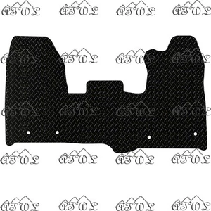 FITS FORD TRANSIT CUSTOM VAN 2015 TO 2018 TAILORED BLACK RUBBER VAN FLOOR MAT. - Picture 1 of 6