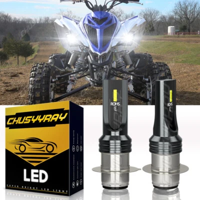 For Yamaha RAPTOR 700 700R 06-17 H6 Xenon LED Hyper Headlight Bulbs Lights Kit - Image 1 of 4