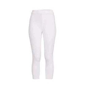 Time and Tru Women's Capri Jeggings Vivid White Size S (4-6) 23" Inseam New - Picture 1 of 4