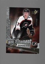 2005-06   Jeff Carter, Upper Deck SPX, SPXcitement, Rookie, Numbered 198/999