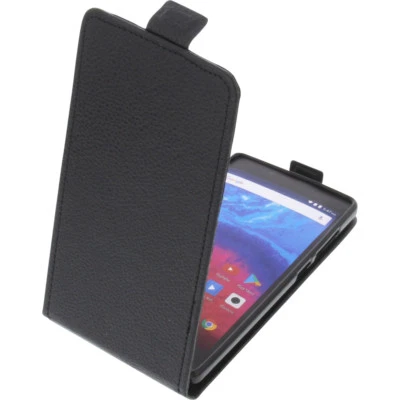 Sac pour Archos Core 50 Flipstyle Etui Cellulaire Etui Coquille Flip Coque Noir - Photo 1/4