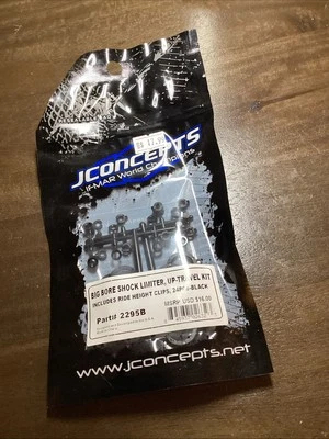 JConcepts JCO2295B Big Bore Shock Limiter Kit for Traxxas 1/10 2WD/4WD Black HH - Image 1 of 2