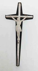 Jesus Kreuz Vintage Kruzifix Kirche Sammler Retro Metall Kunst - Bild 1 von 5
