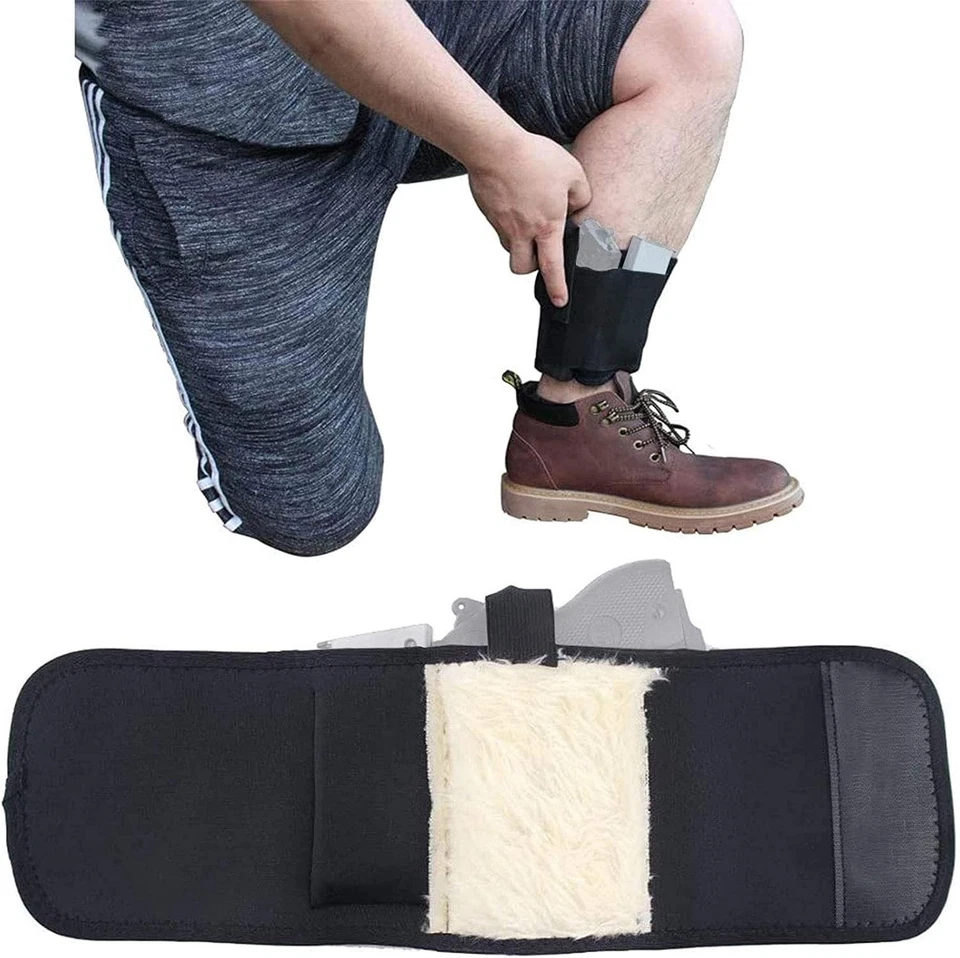 Ankle Holster for Glock 26 27 40 42 43 Right Left Hand Black With Padding