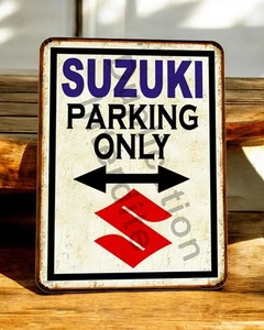 Plaque métal Suzuki Parking Only - Imagen 1 de 2