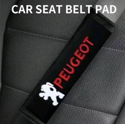 Peugeot Logo Auto Sicherheitsgurt Gurt Abdeckung Gurtschoner Gurtpolster "NEU" - Bild 1 von 4
