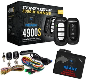 CS4900-S (4900S) 2-Way Remote Start and Keyless Entry System with 3000-ft Range - Picture 1 of 9