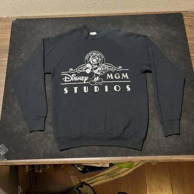 Vintage Disney MGM Studios Sweatshirt Mens Large Crewneck Mickey Mouse 80s USA - Image 1 of 4