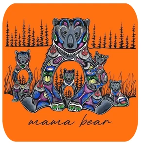 MAMA BEAR THEMED MOUSEPAD MOUSE PAD THICK 9" X 7" - Picture 1 of 8