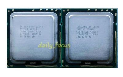 Matched Pair of Intel Xeon L5640 2.26 GHz LGA1366 6 cores SLBV8 CPU Processor - Image 1 of 4