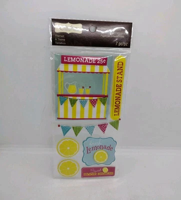 RARE Lemonade Stand Summer Memories Scrapbooking Stickers by Recollections - Image 1 of 4