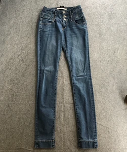 S&P by Standards & Practices Skinny Jeans Juniors 9 Slim Leg High-Rise 3 Button - Picture 1 of 15
