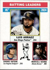 2025 Topps Heritage #191 NL Batting Leaders - Picture 1 of 2