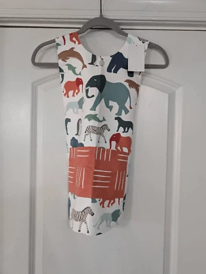 Audrey & Bear African Savannah Apron Smock kid's 2-4T painting cooking baking - Image 1 of 4