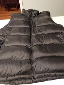 Eastern Mountain Sports Men Black Puffer Vest GooseDown Insulation Packable Sz L - Picture 1 of 10