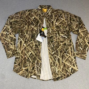 Browning Wasatch Long Sleeve Button Up Advantage Max 4 HD Camo Shirt Size L - Picture 1 of 10