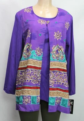 Cárdigan para mujer Maggie Sweet manga larga multicolor talla L Foto 1 de 4