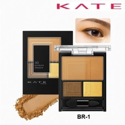 [KANEBO KATE] 3D Produce Shadow 4 Shades Eyeshadow Palette BR-1 5.8g JAPAN NEW - Image 1 of 4