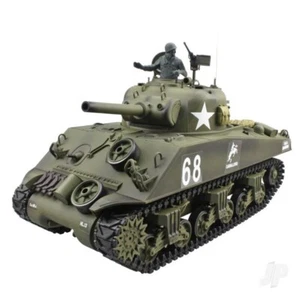 1/16 RC Tank Heng langes Radio Fernbedienung 2,4G M4A3 Sherman IR UK - Bild 1 von 4