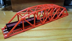 Steel Arched Truss Bridge 145 Ft (20") HO N Scale Model Train Kit Choose Color - Picture 1 of 6