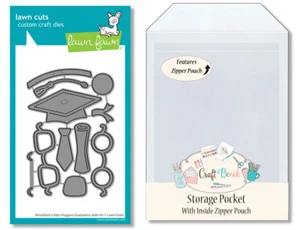 Troqueles para cervatillo de césped Woodland Critter Huggers graduación adicional + bolsillo de almacenamiento seguro - Imagen 1 de 3