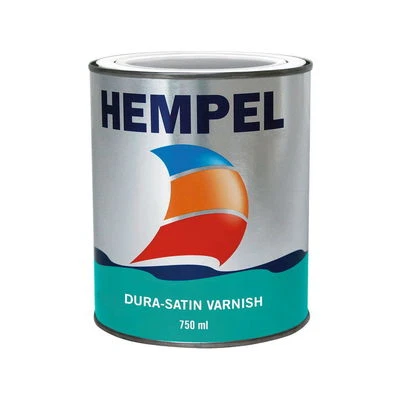 16€/l Hempel Dura Satin Varnish 750ml 1K Klarlack seidenmatt Boot matt B-Ware
