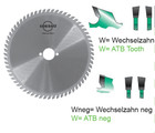 HM Kreissägeblatt Sägeblatt ab 80 mm LWZ-Fein-Viel-Grobzahn alle Ausführungen HW