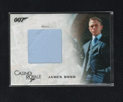 Camisa de vestir James Bond en movimiento tarjeta reliquia utilería SC01 Daniel Craig #004/777 Foto 1 de 4