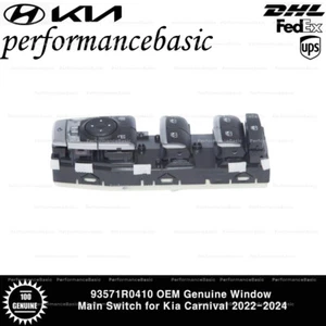 93571R0410 OEM Genuine Window Main Switch for Kia Carnival 2022-2024 - Picture 1 of 2