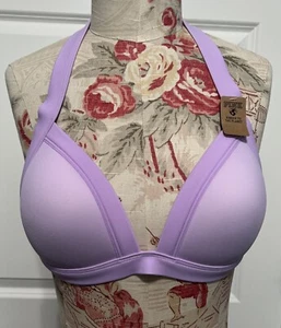 VS PINK Größe L Lavendel Bikini Oberteil Neckholder gepolstert Damen Neu mit Etikett - Bild 1 von 3