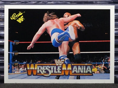 Hacksaw Jim Duggan & Bad News Brown 1990 Classic WWF WrestleMania V #85 Card WWE - Image 1 of 3