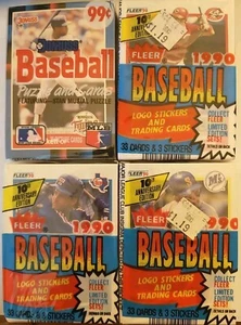  Fleer / Donruss Große Cello Packungen 4 Stück Neu - Bild 1 von 1