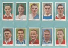 Rare SET OF 50 - Famous Footballers from R&J Hill in 1939 inc. CULLIS & BARTRAM