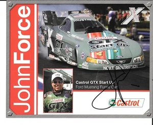 John Force NHRA Autographed Hero Card Top Fuel Funny Car 2005 - Picture 1 of 2