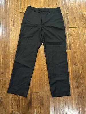 Pantalones de vestir para hombre JF J. FERAR 36x34 carrera informales negros con puños modernos Foto 1 de 4