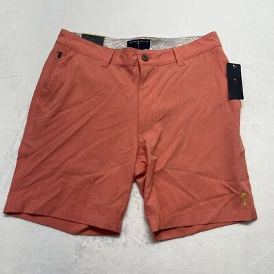 Nuevo con etiquetas Pantalones Cortos Margaritaville Para Hombres 30 Coral Absorción de Humedad Rendimiento UPF 7" Golf Foto 1 de 4