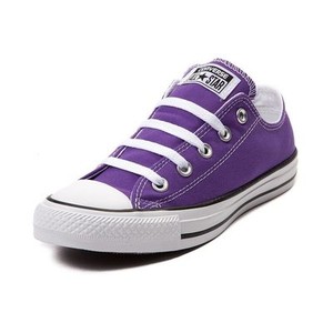 converse basse violette