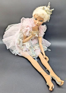 WAYNE KLESKI 28" FAIRY DOLL WITH SNOWFLAKE, DETACHED LEG, NEEDS REPAIRED - Picture 1 of 15