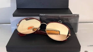 Christian Dior New Volute NOASQ Oval Red Frame Sunglasses $850 NIB #17 - Picture 1 of 10