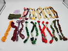 DMC Lot Of 29 "SATIN" Embroidery Thread, Floss, Assorted Colors unused And Used 