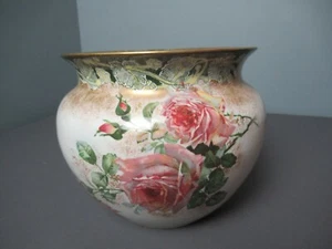 Royal Doulton Jardiniere Planter - Underglaze No 400935 - Flowers - aa5 sb - Picture 1 of 10