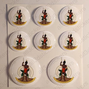 Autocollants Vanuatu Armoiries Blason Adhésif Vanuatu 3D Résine Autocollant Rond - Imagen 1 de 1