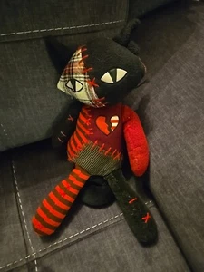 Emily lo Strano Sabbath Goth Kitty Gatto Peluche Gotico Patchwork Amato - Foto 1 di 8