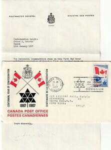 Canada to Hong Kong 5c Flag REPLACEMENT FIRST DAY COVER 1967 CONTENTS