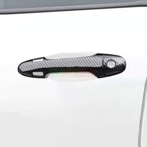 For Toyota Tacoma 2023 Carbon ABS Car Side Door Handle Cover Protector with Hole - Picture 1 of 6