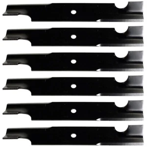 Pack - 6 Notched Blades Fits Scag 482877 Tiger Fits Cub and Freedom Z 48" Deck - Picture 1 of 1