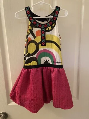 Desigual by Christian Lacroix Pompon Dress Embroidered Girls Size 5-6 NWT - Image 1 of 4