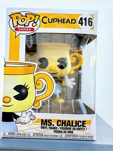 RARE Funko Pop Cuphead Ms. Chalice #416 VAULTED Retired Video Game HTF - Picture 1 of 22