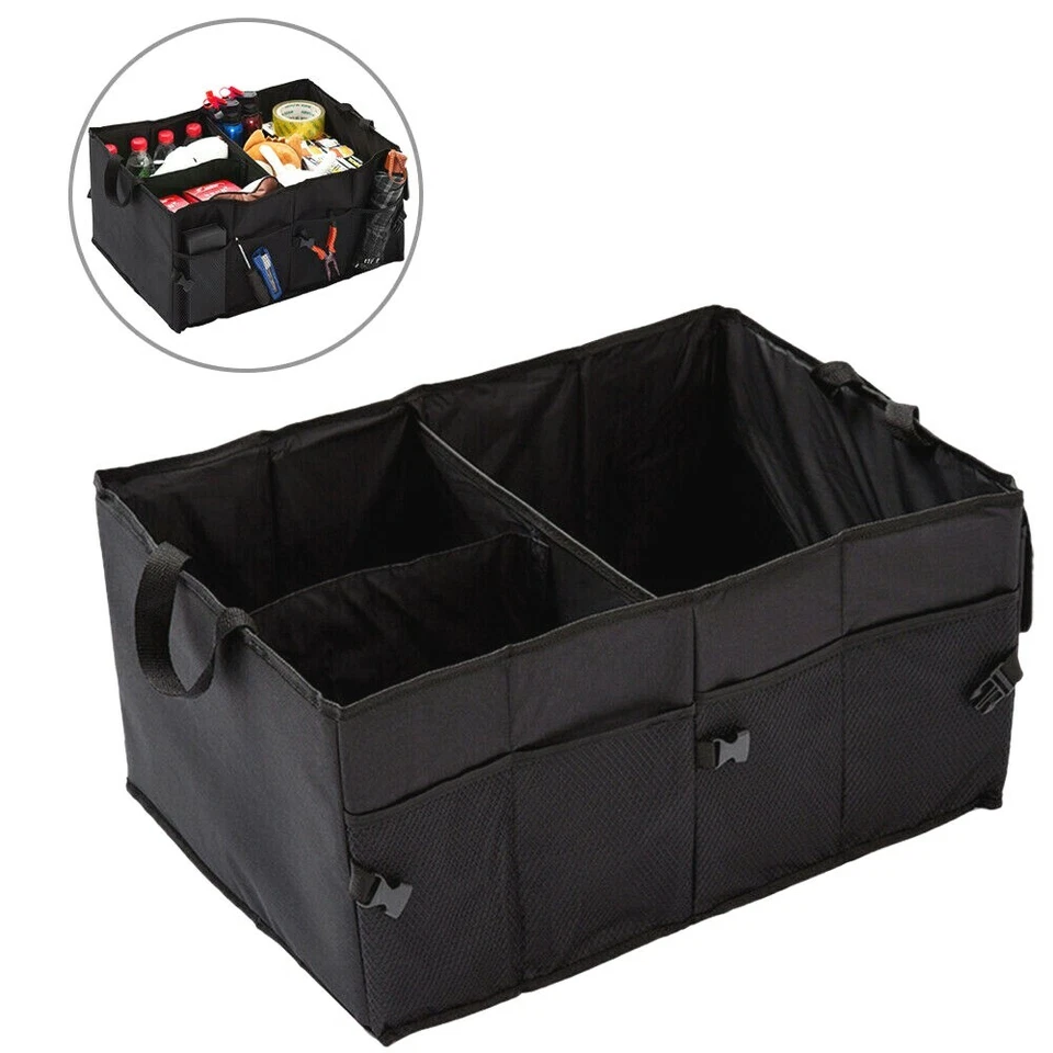 Trunk Cargo Organizer Folding Collapsible Caddy Storage Bag Bin Car Truck SUV Foto 1 de 4